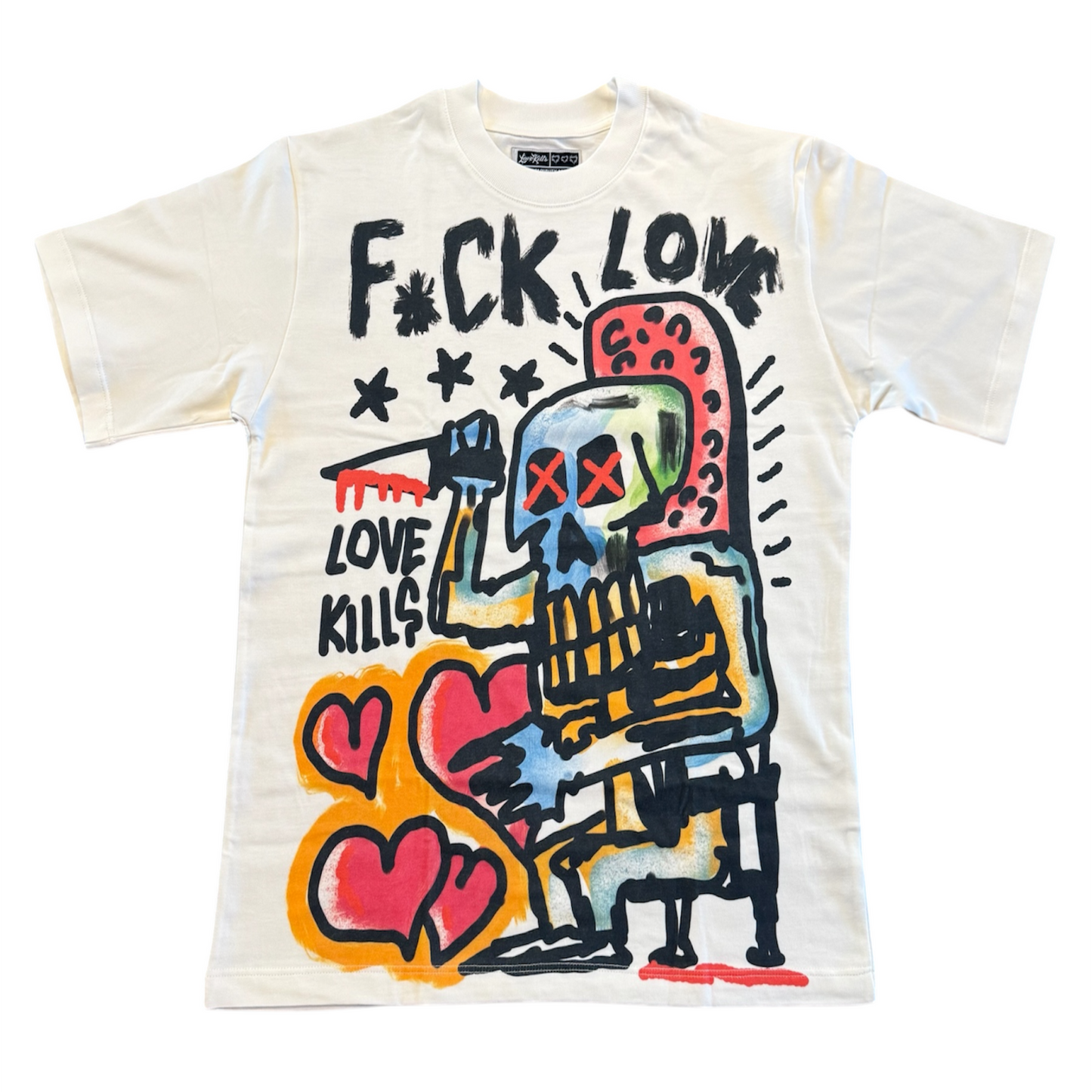 Graffiti T-Shirt in White/Multi