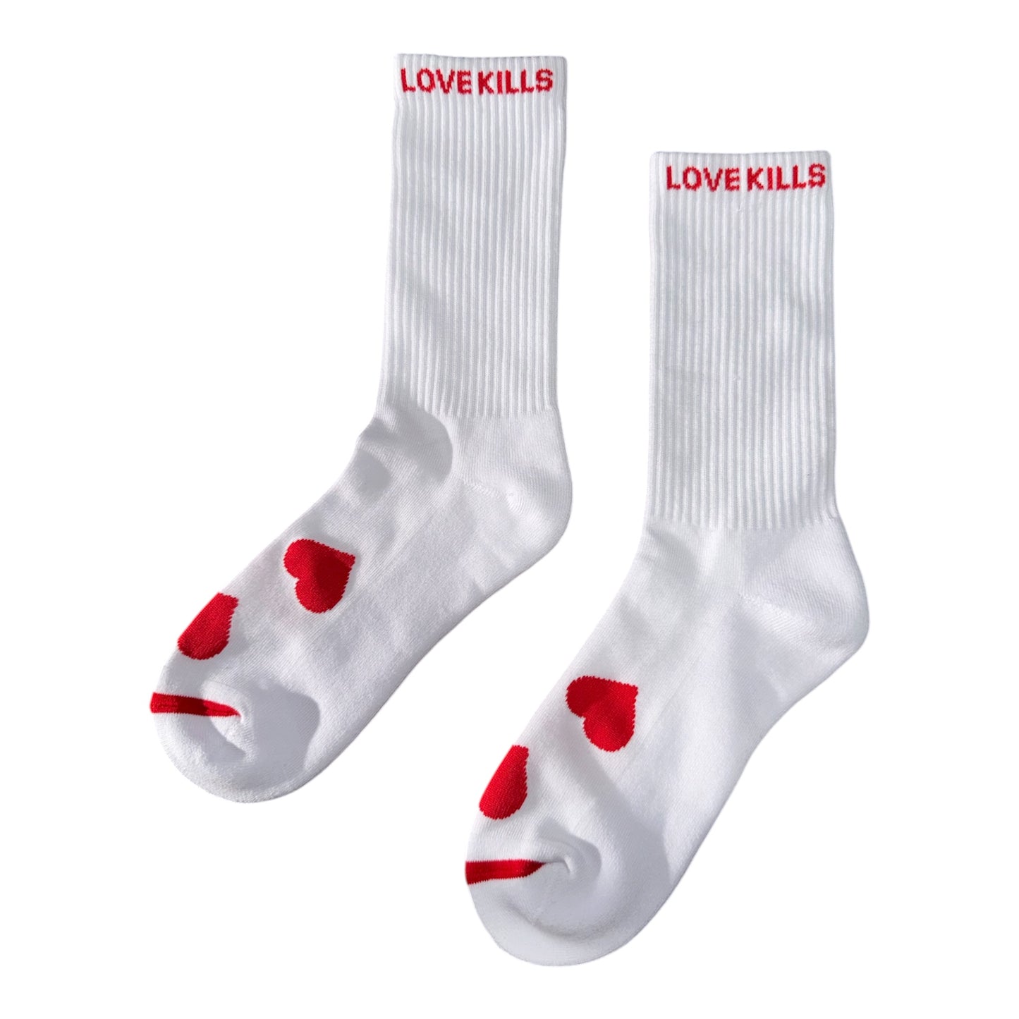 Logo Sock in White