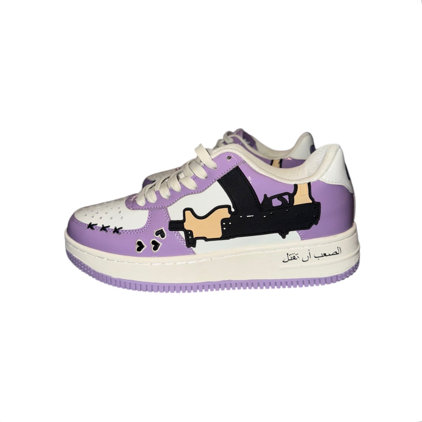 LoveKills "Purgers" Patent Leather Lavender/Cream