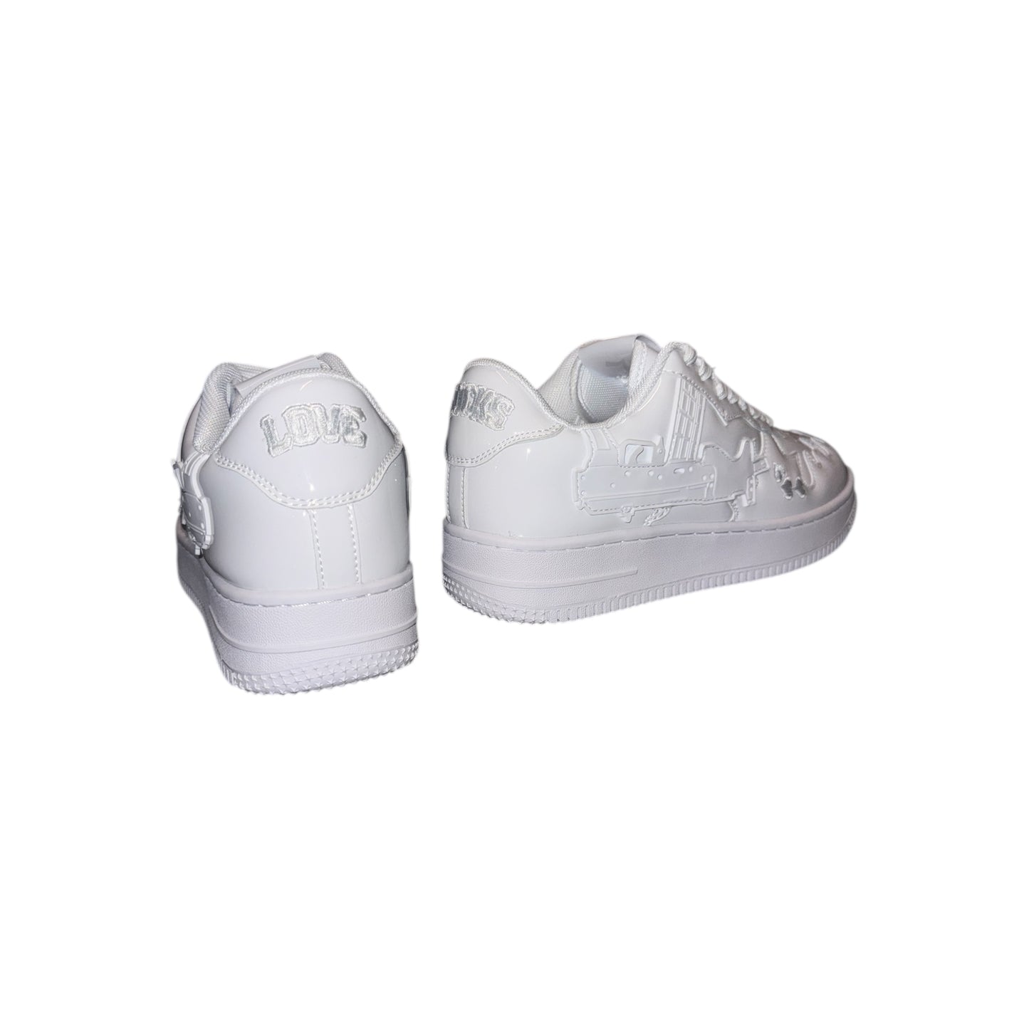 LoveKills "Purgers" Patent Leather White