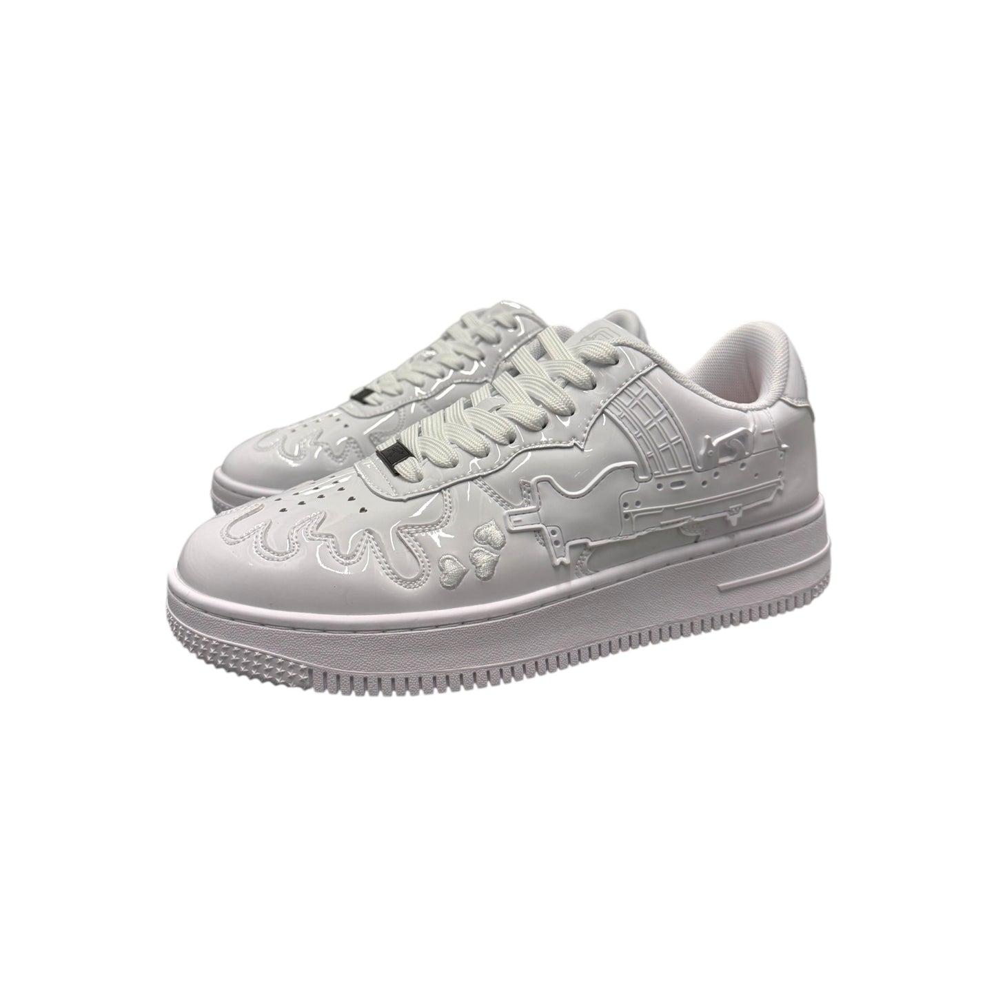 LoveKills "Purgers" Patent Leather White