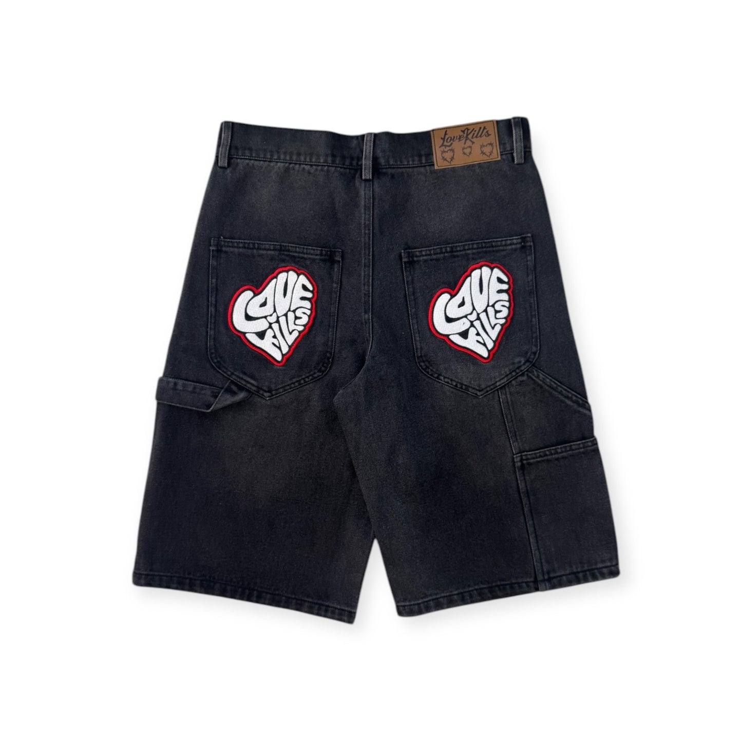 Embossed Short in Black Wash