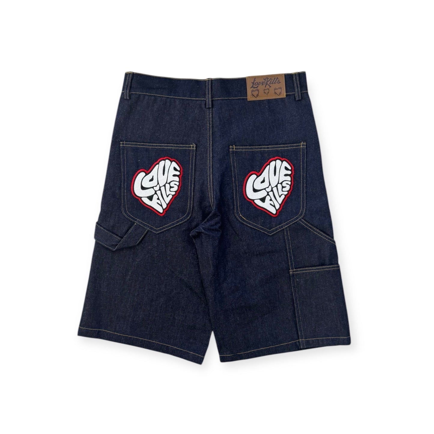 Angel Short in Hard Denim Blue