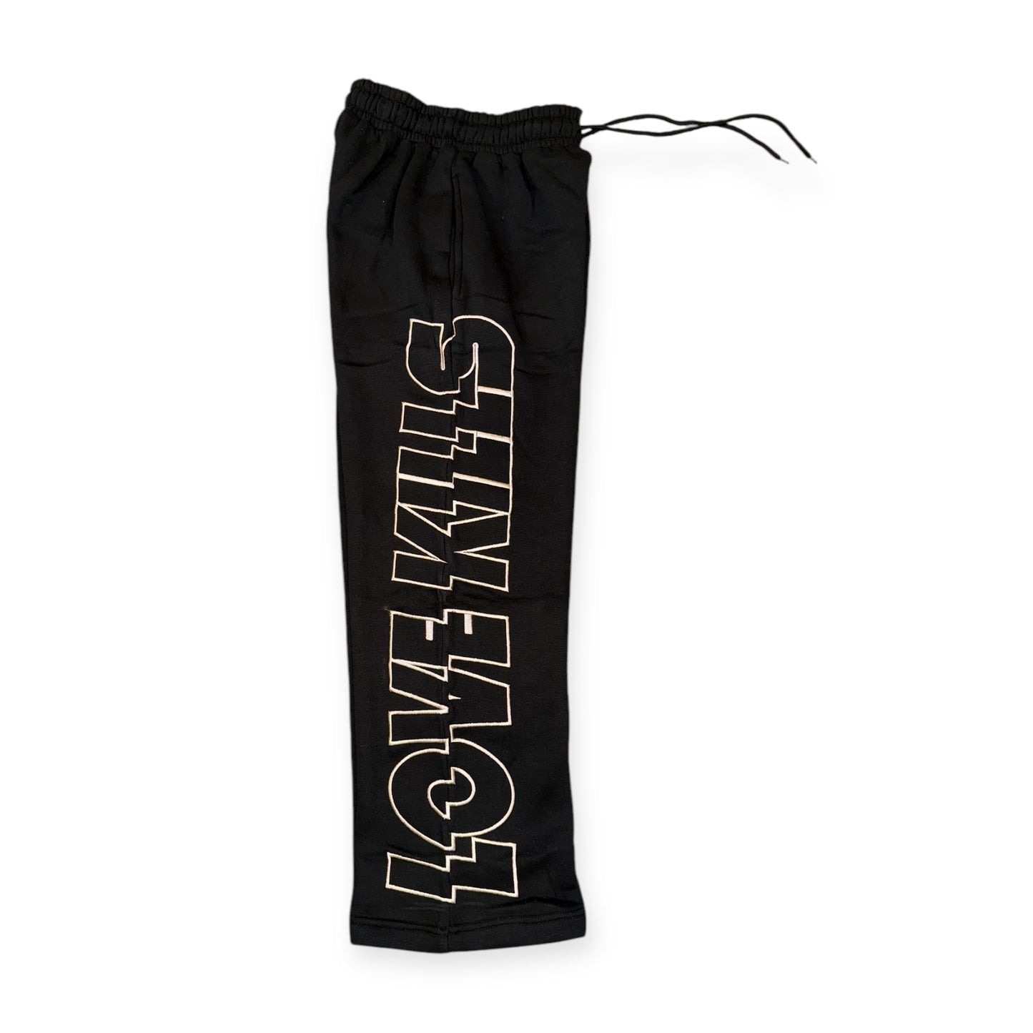 Glitched Sweat Pants in Black