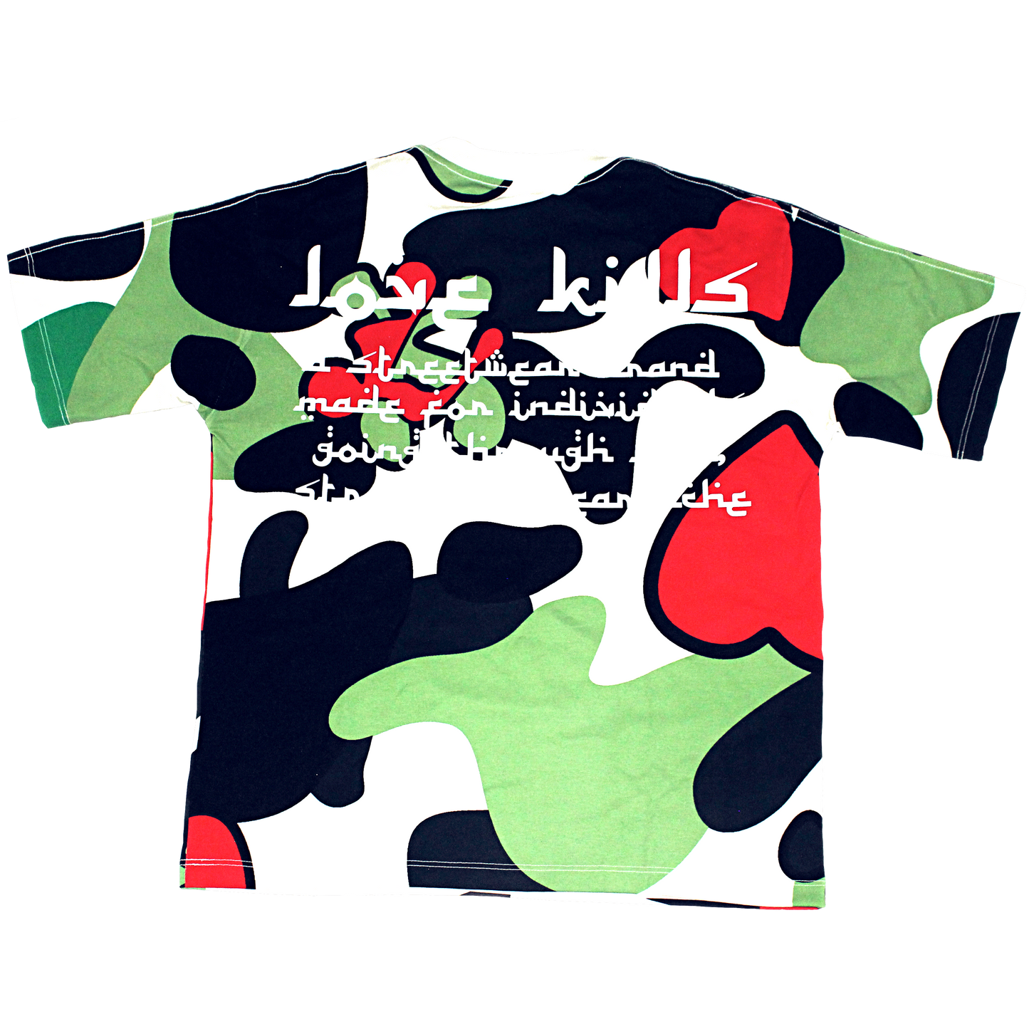 Camo Logo Tee in Green