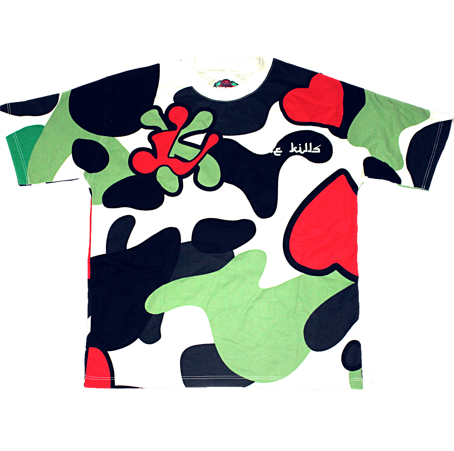 Camo Logo Tee in Green