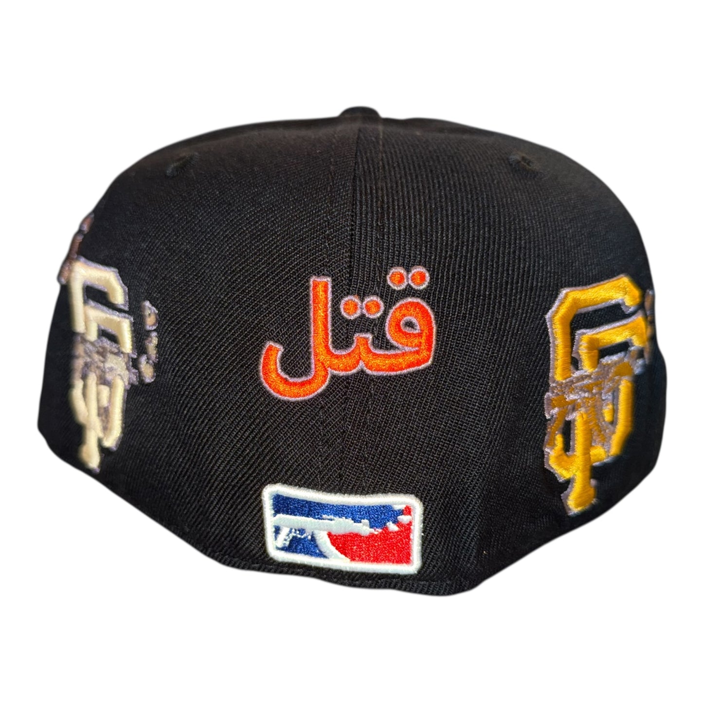 LOVE SUCKS Multi Logo FITTED CAP in Black