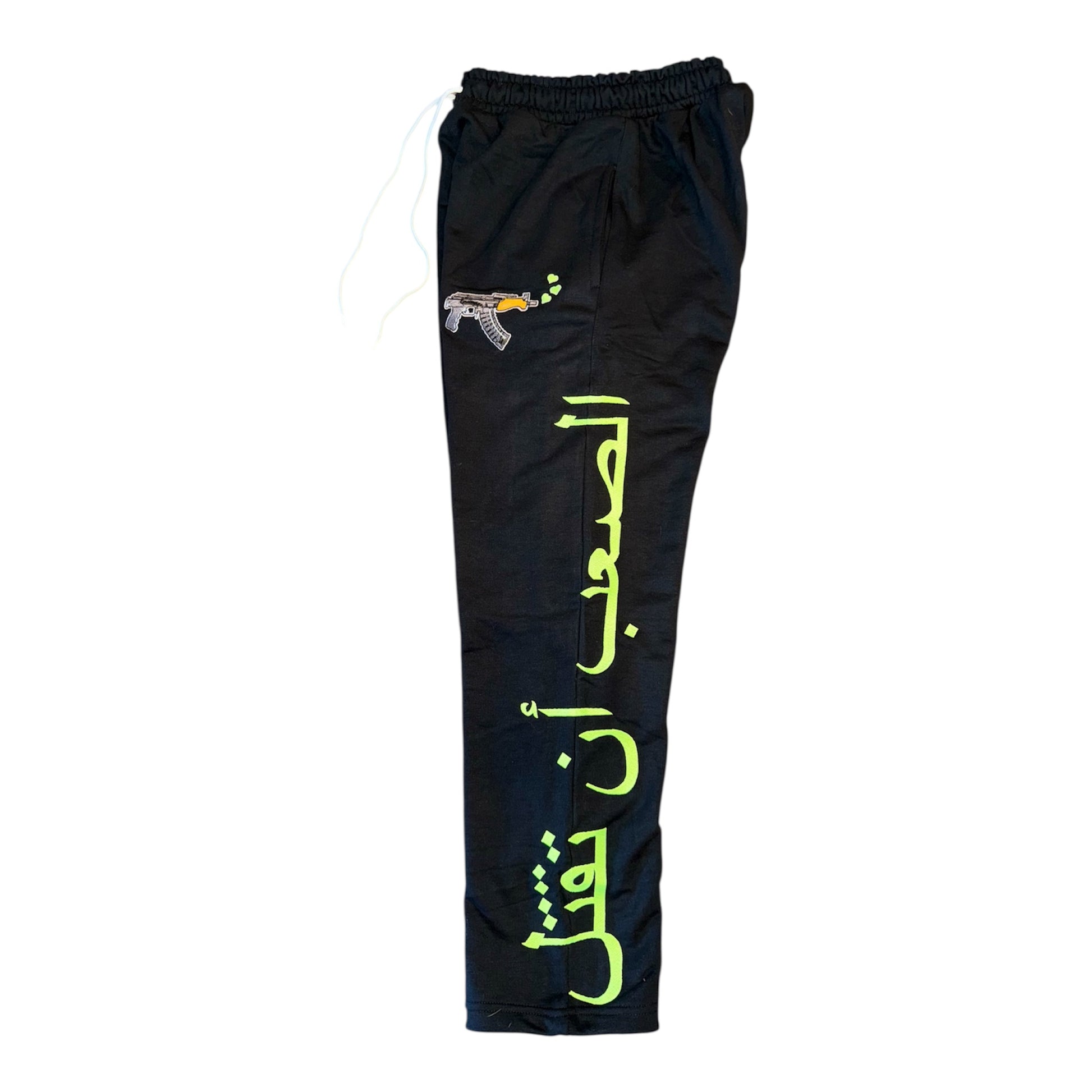 Logo Hoodie in Black with Slime Green limited edition HTK