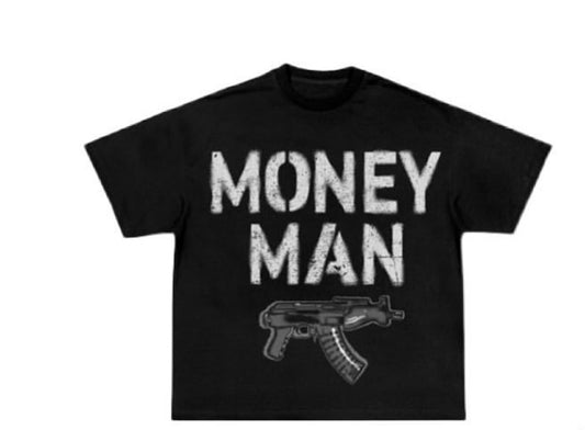 Money Man Tee in Black