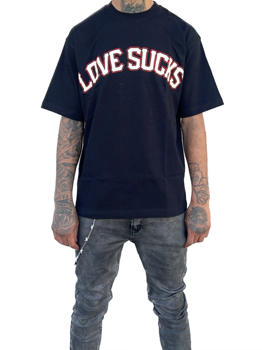 LOVE SUCKS UNIVERSITY TEE (BLACK)