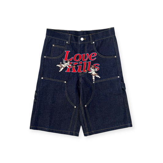 Angel Short in Hard Denim Blue