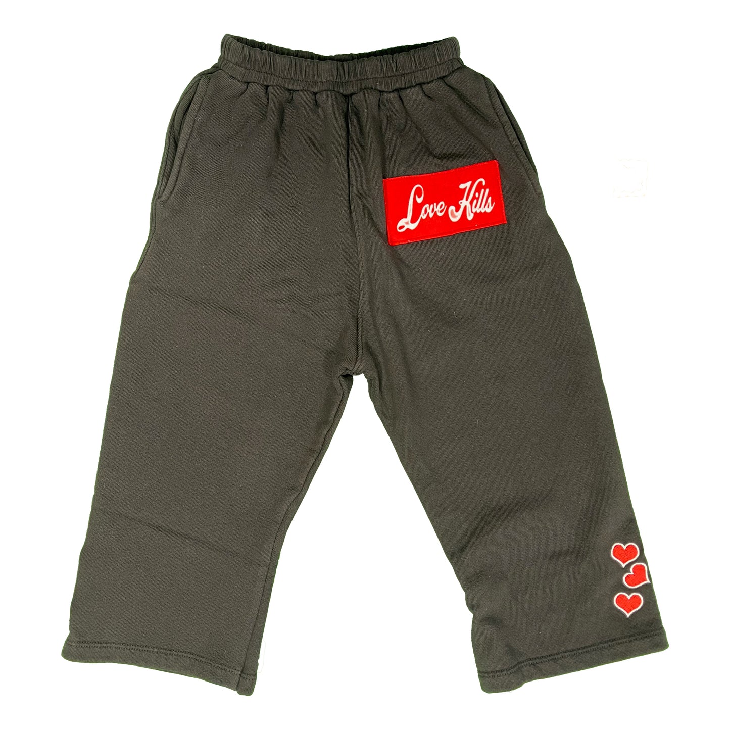 Toddler Stacked Sweatpant in Black