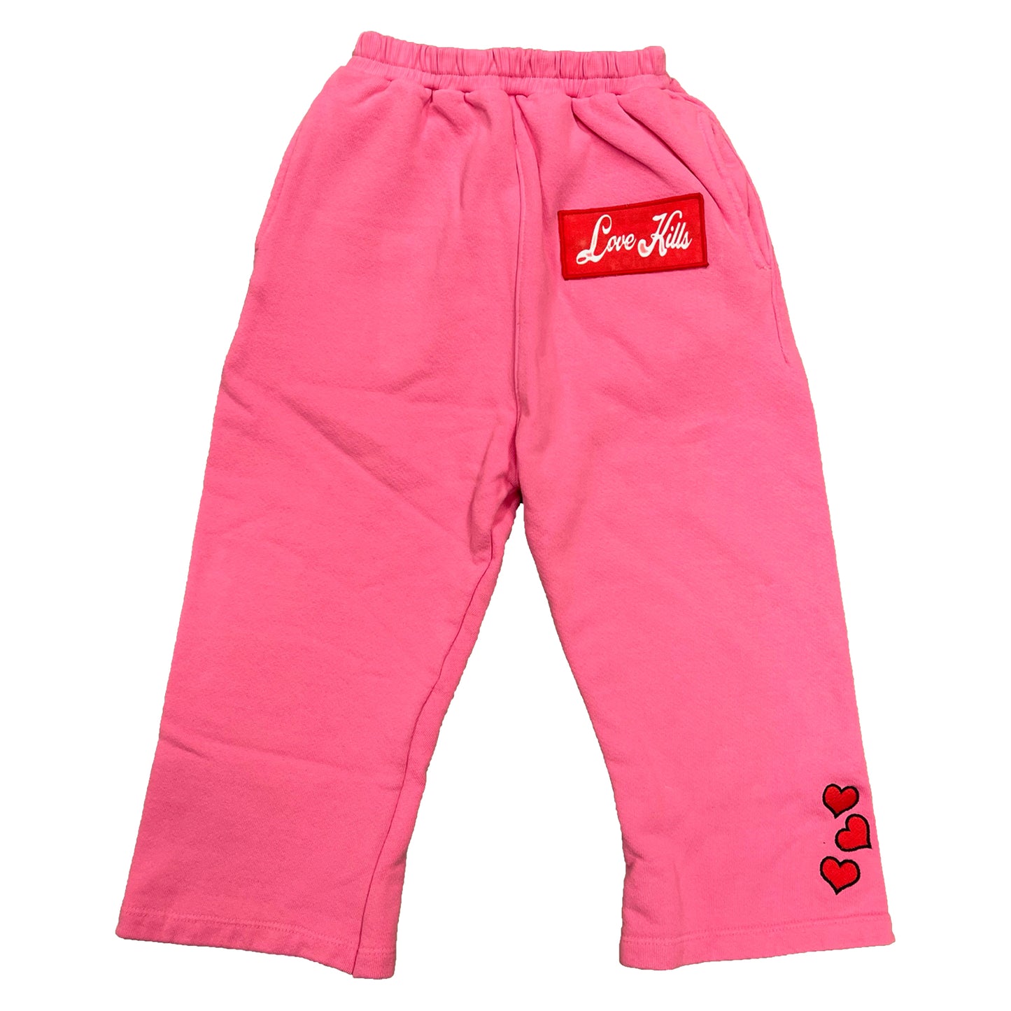 Kids Stacked Sweatpant in Pink