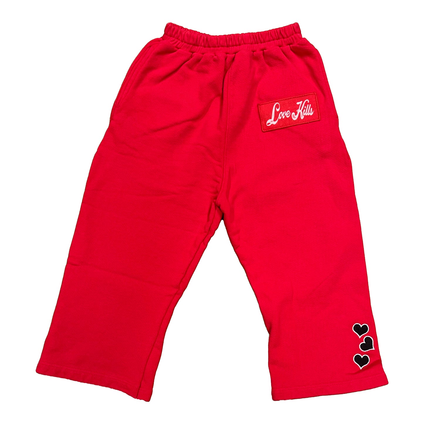 Toddler Stacked Sweatpant in Red