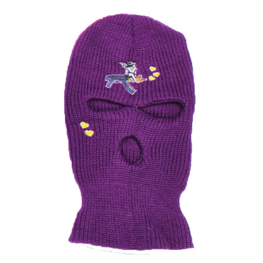 Draco Ski-Mask in Purple (Frozen Font)