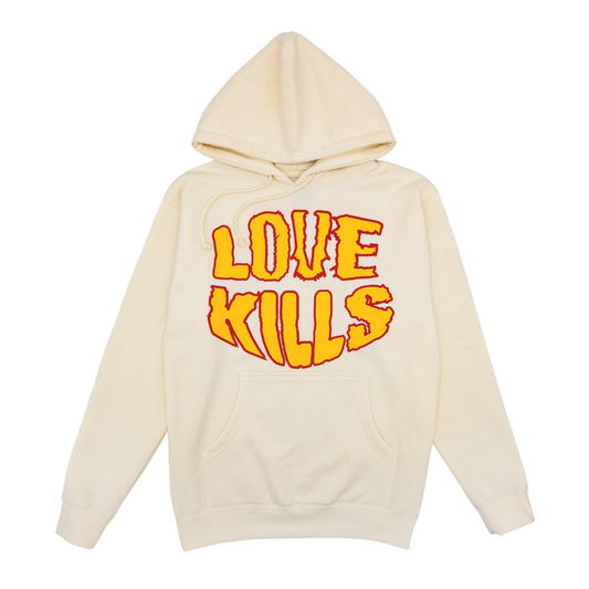 LoveKills Smiley Hoodie (CREAM)