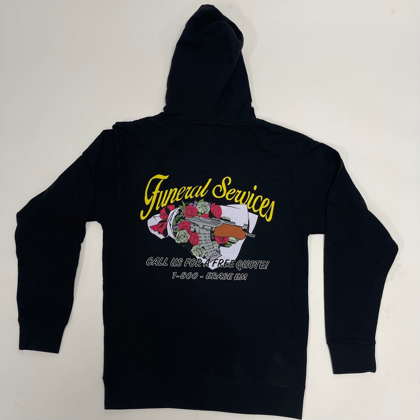 Funeral Service Hoodie in Black