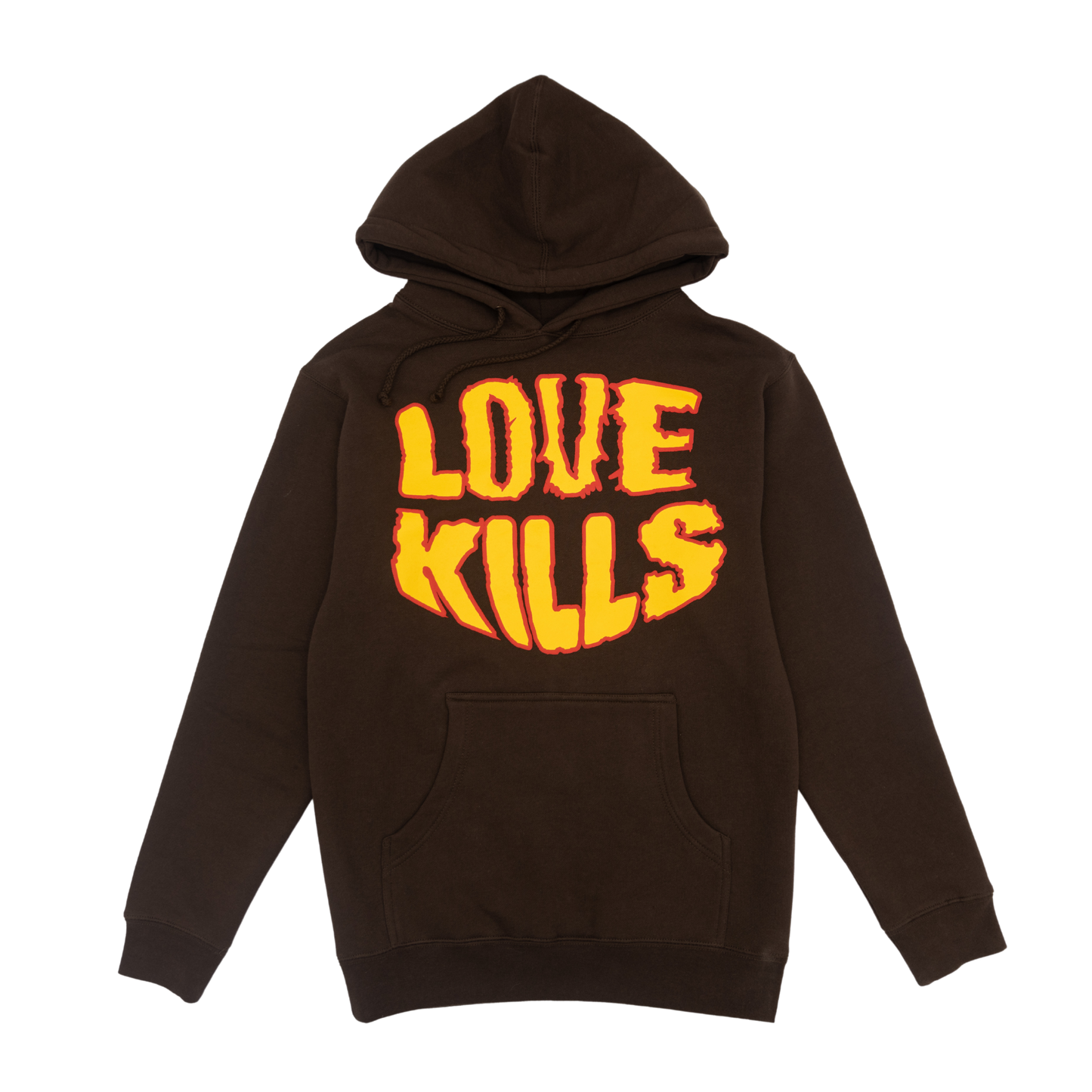 LoveKills Smiley Hoodie (BROWN)